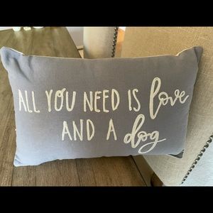 Dog Quote Throw Pillow